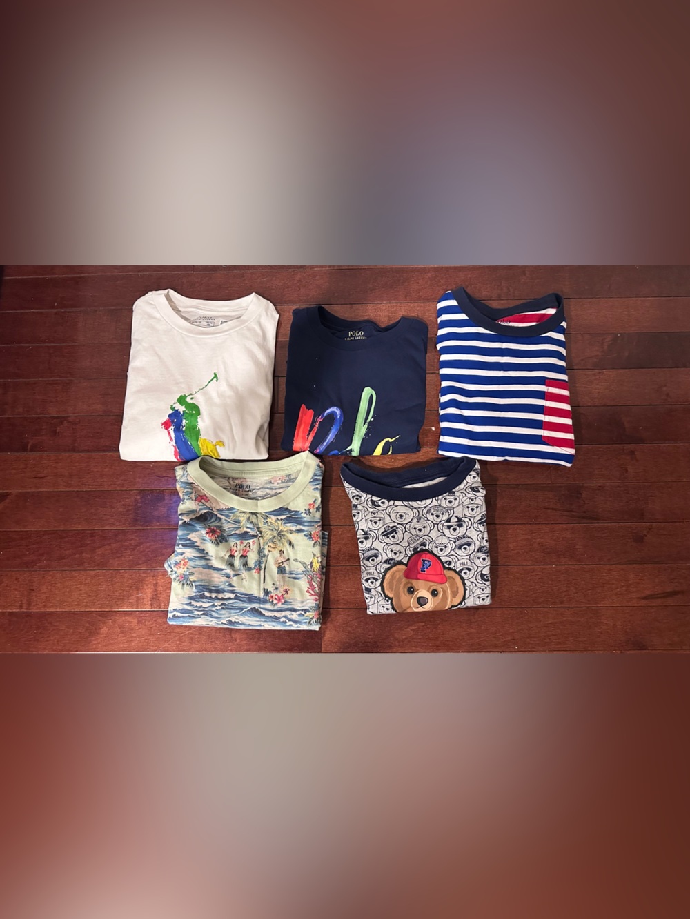 Five Polo Ralph Lauren T-Shirts